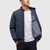 Men's thicken quilted jacket with fleece lining