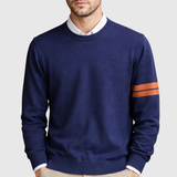 Men's striped crewneck sweater