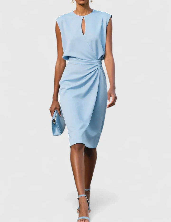 Women's Formal Mini Dress Sophisticated Elegant Wrap Flattering Cut Versatile – Lisandrah