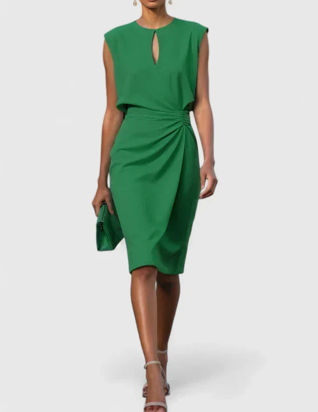 Women's Formal Mini Dress Sophisticated Elegant Wrap Flattering Cut Versatile – Lisandrah