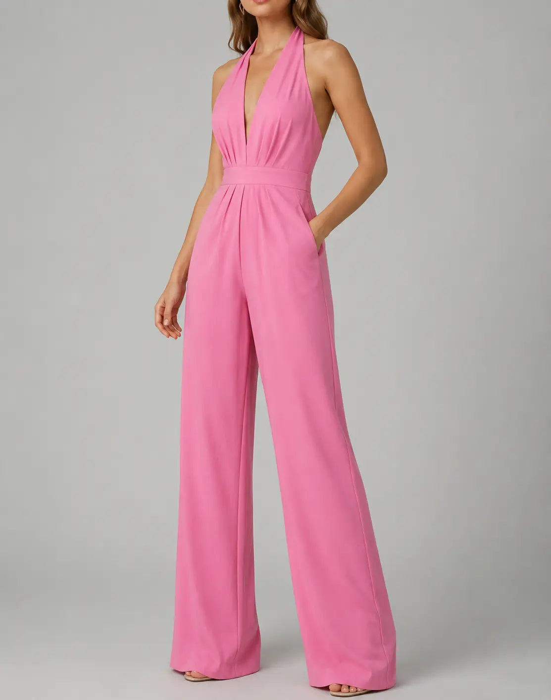 Women’s V-Neck Jumpsuit