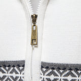 Men's Winter Half-Zip Sweater with Stand-Up Collar - Stylish and Warm Knitwear