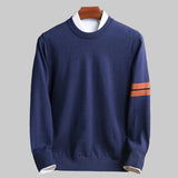 Men's striped crewneck sweater