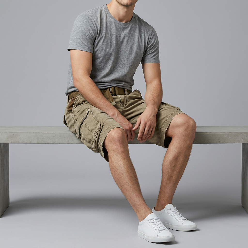 Men’s Cargo Shorts with Multi Pocket Utility