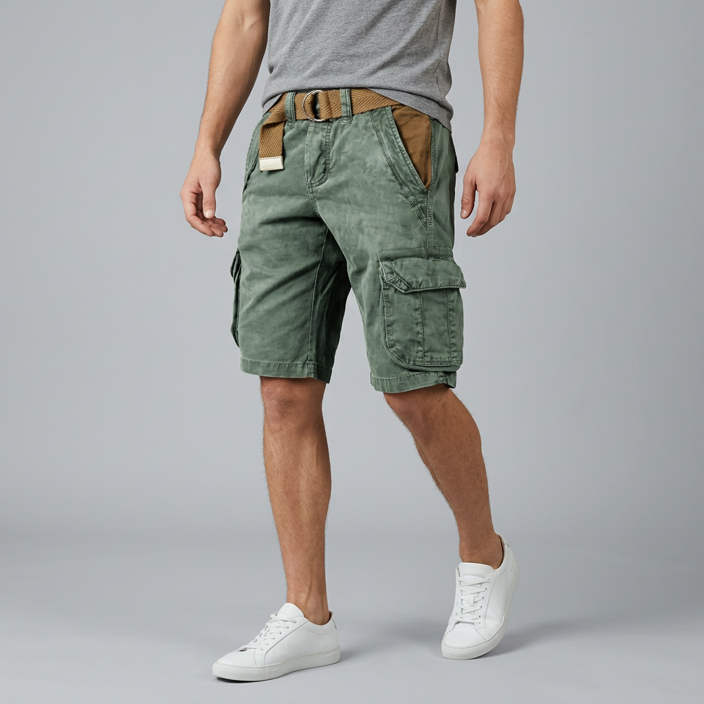 Men’s Cargo Shorts with Multi Pocket Utility