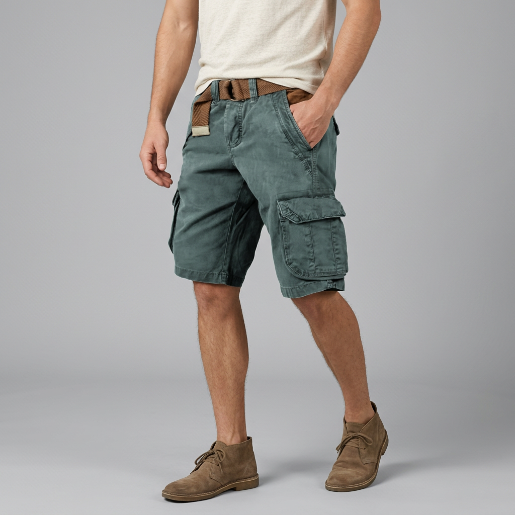 Men’s Cargo Shorts with Multi Pocket Utility