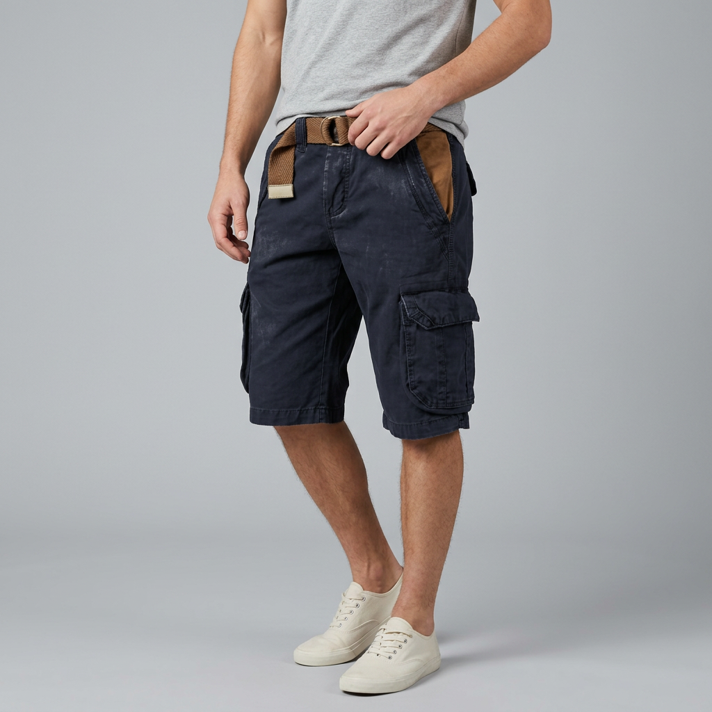 Men’s Cargo Shorts with Multi Pocket Utility