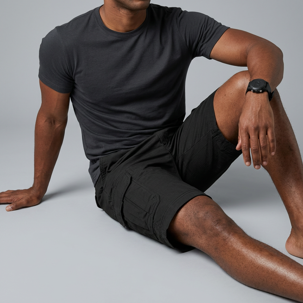 Men’s Cargo Shorts with Thigh Pockets