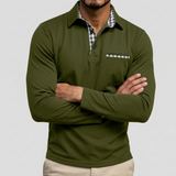 Men's Summer Polo Shirt with Long Sleeves