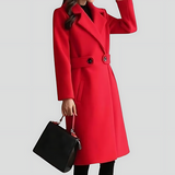 Women's Notched Lapel Mid-Long Winter Coat