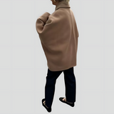 Women's Oversized Coat with Wide Collar