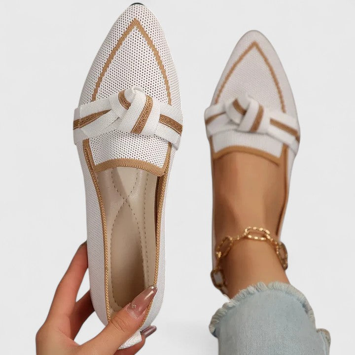 Women's Orthopedic Arch Support Pointed Toe Loafers Chic Versatile Slip-On Flat – Maricela