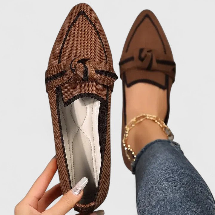 Women's Orthopedic Arch Support Pointed Toe Loafers Chic Versatile Slip-On Flat – Maricela