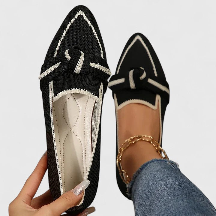 Women's Orthopedic Arch Support Pointed Toe Loafers Chic Versatile Slip-On Flat – Maricela