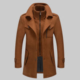 Men's Double Collar Winter Coat