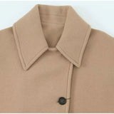 Women's Oversized Coat with Wide Collar