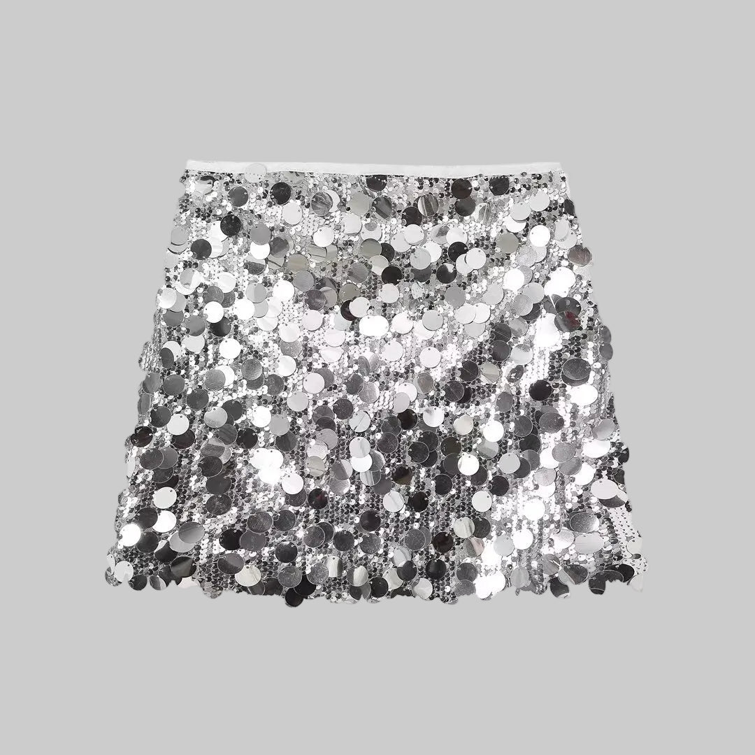 Women’s All-Over Sequin Mini Skirt