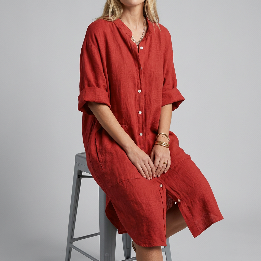 Women’s Button Front Shirt Dress