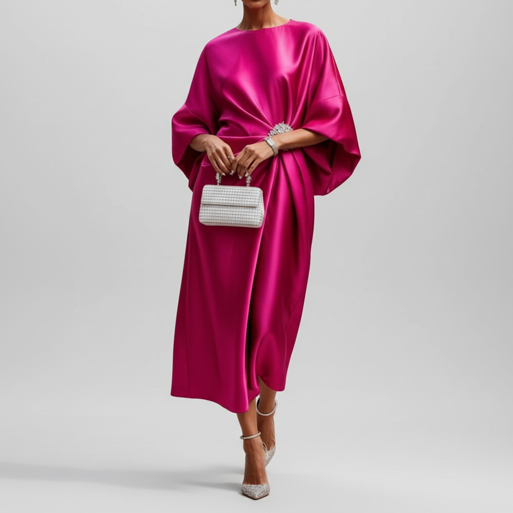 Women’s Draped Midi Dress