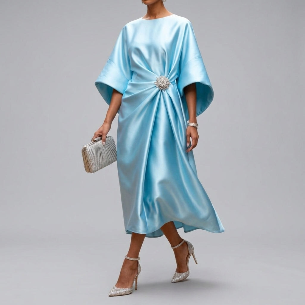 Women’s Draped Midi Dress