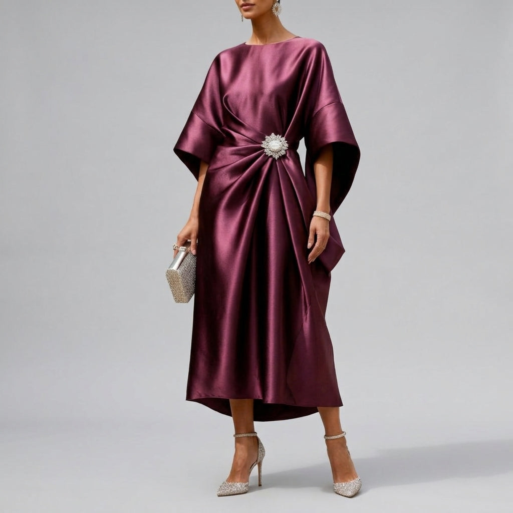 Women’s Draped Midi Dress