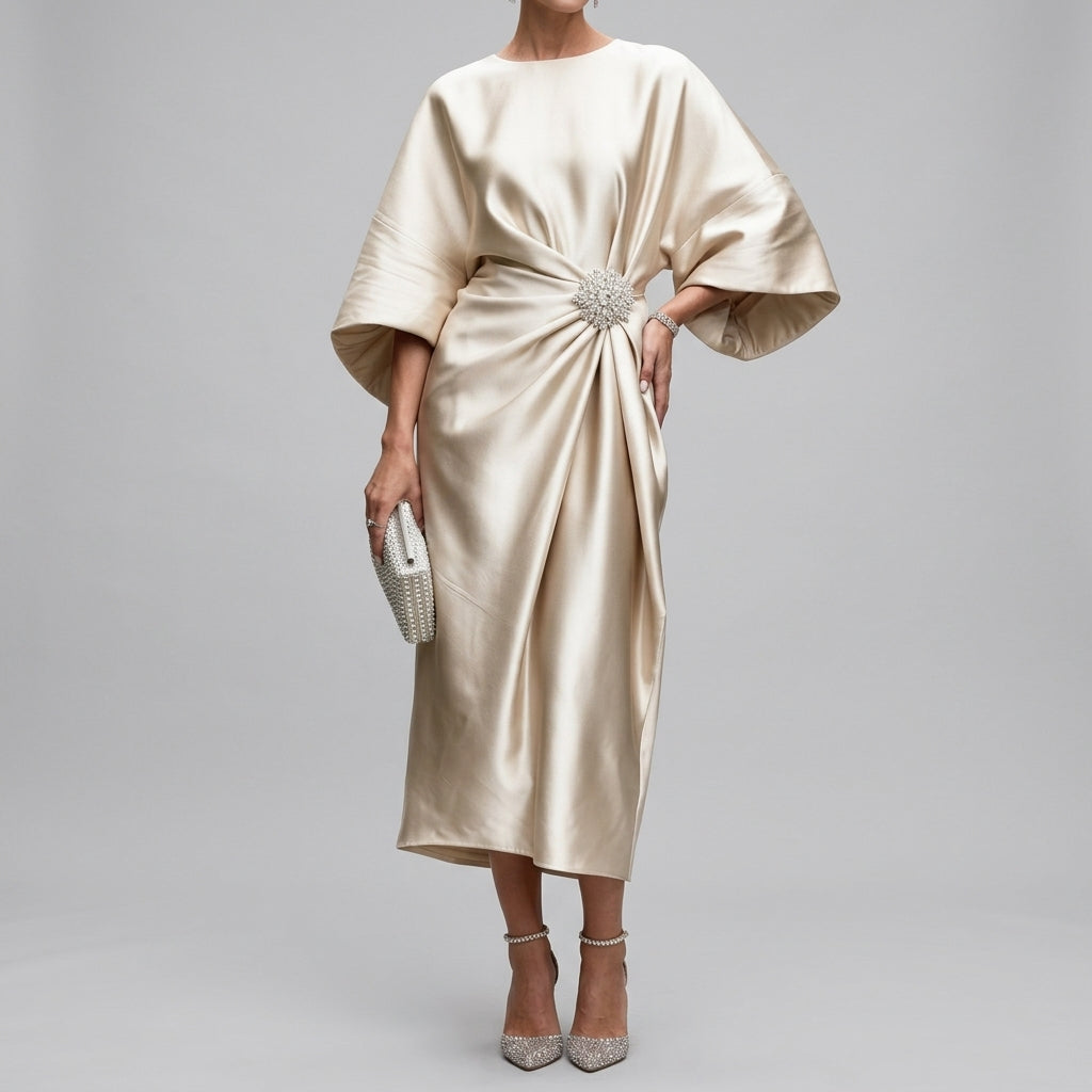 Women’s Draped Midi Dress