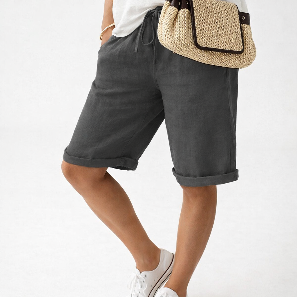 Women’s Drawstring Waist Capri Trousers