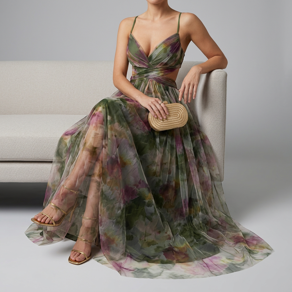Women’s Floral Maxi Wedding Guest Dress