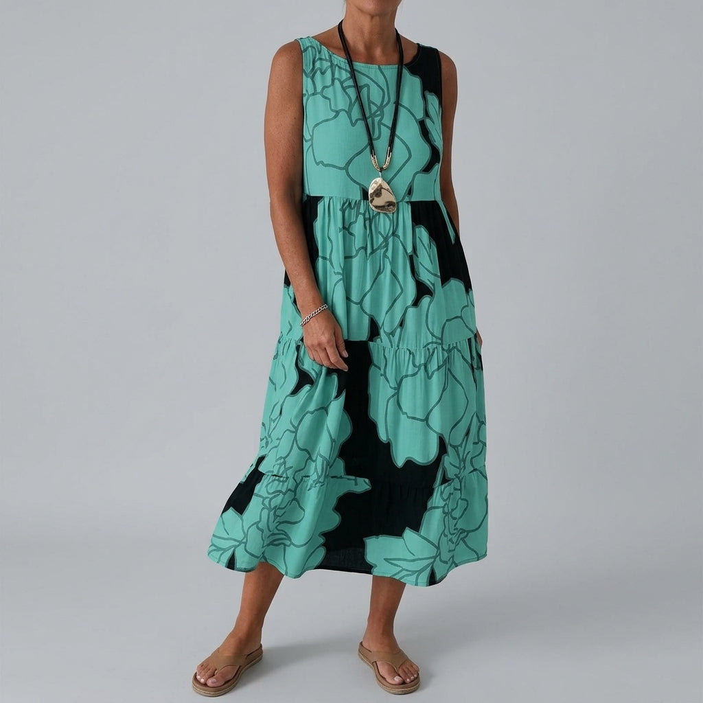 Women’s Floral Printed Midi Dress