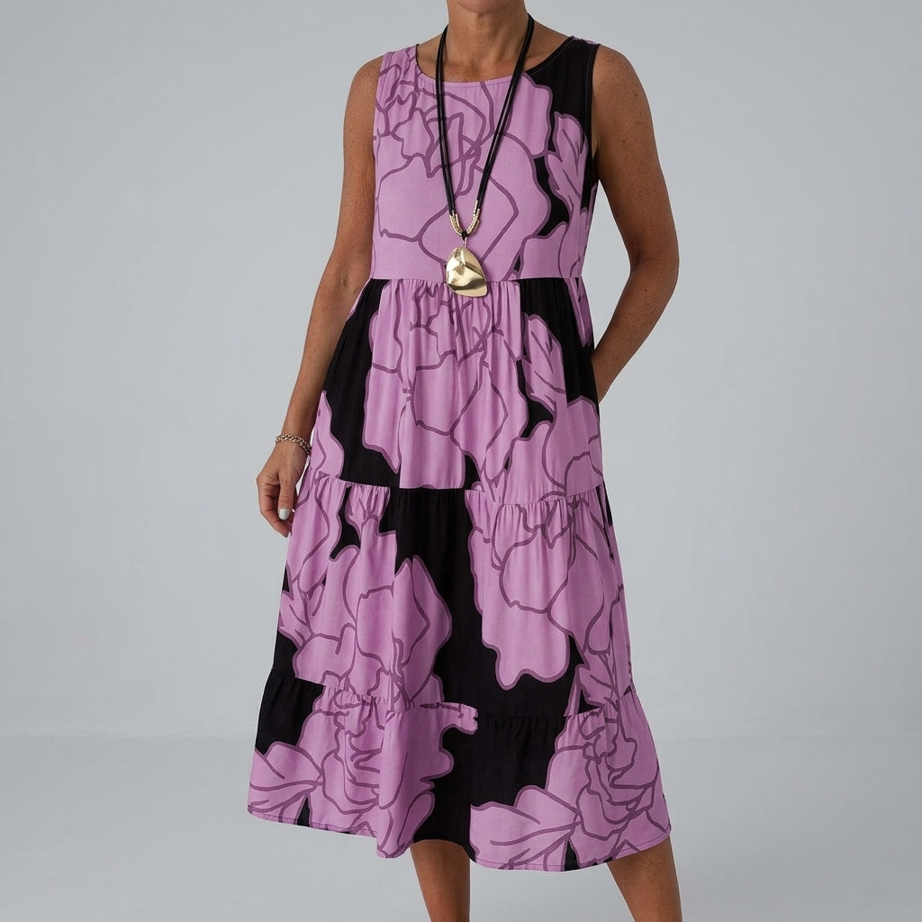 Women’s Floral Printed Midi Dress