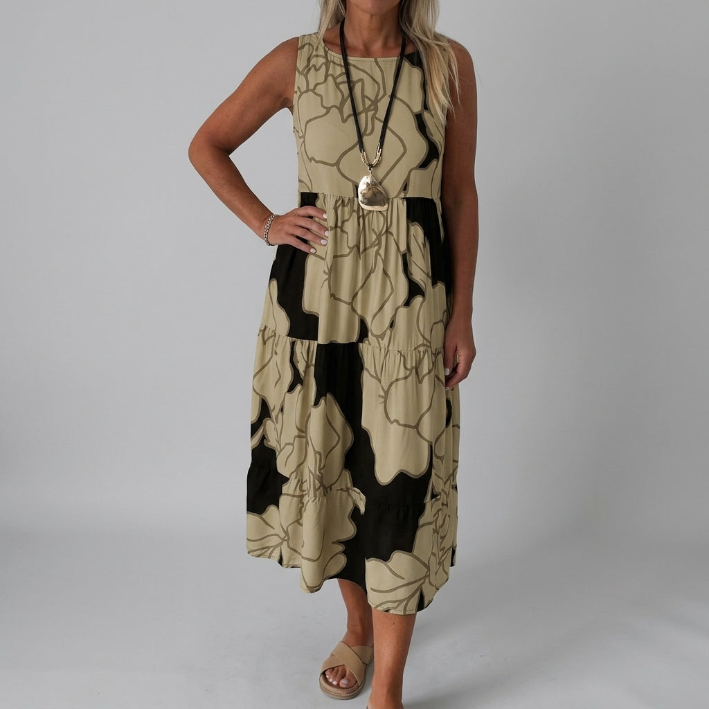Women’s Floral Printed Midi Dress