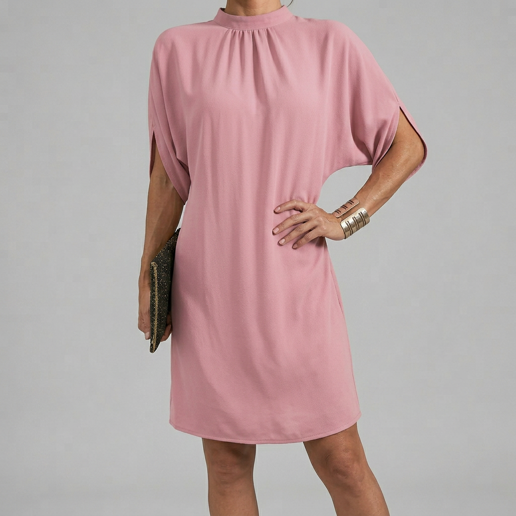 Women’s High Neck Midi Dress