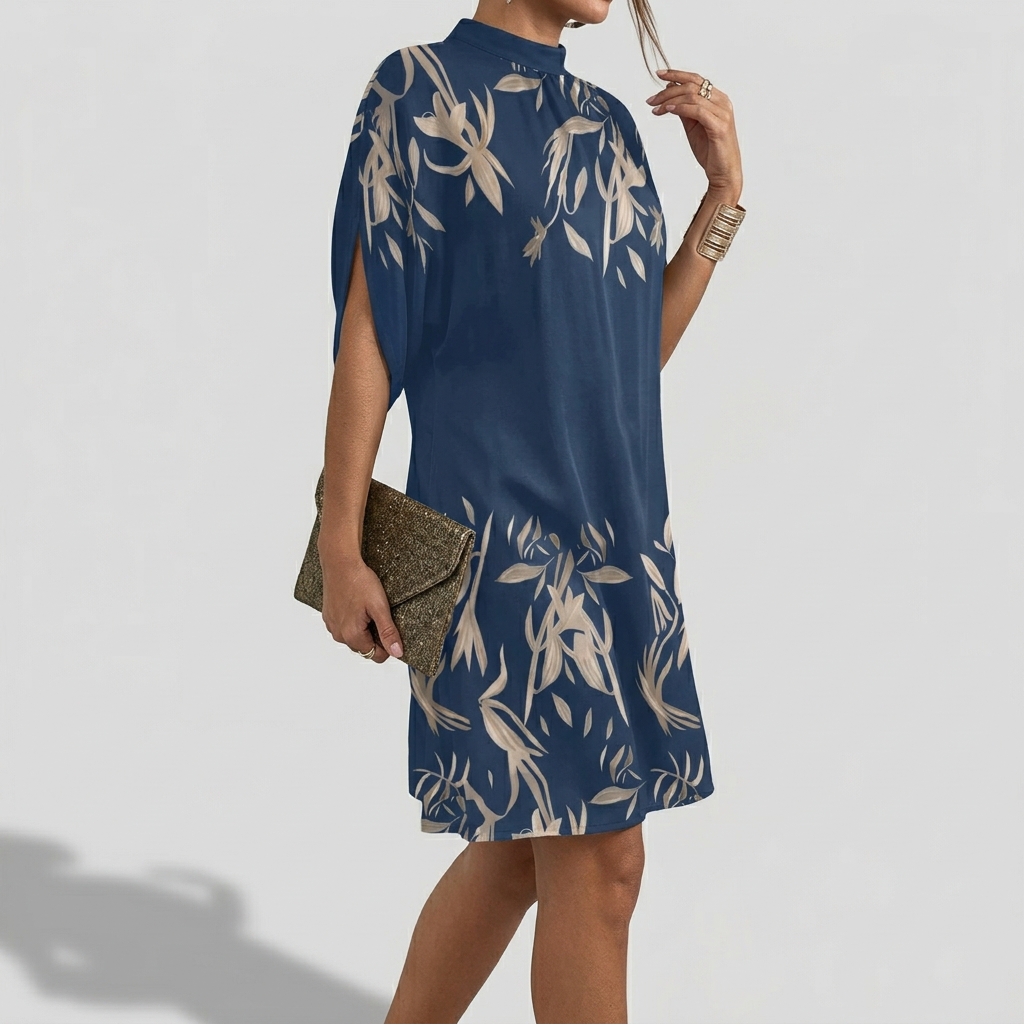 Women’s High Neck Midi Dress