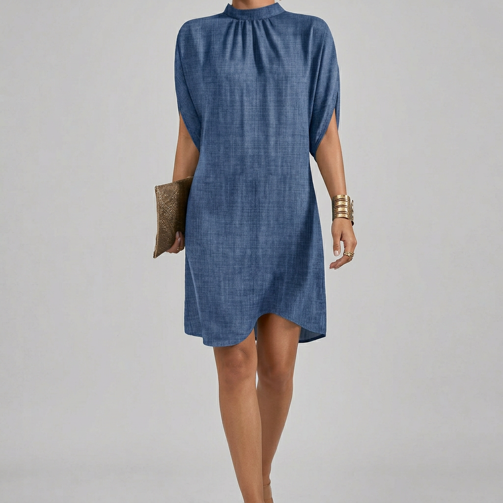 Women’s High Neck Midi Dress