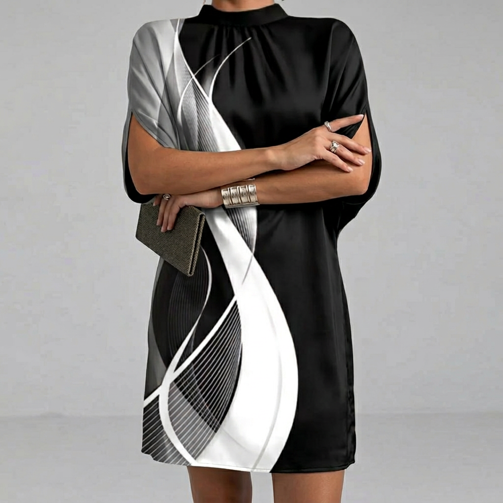 Women’s High Neck Midi Dress