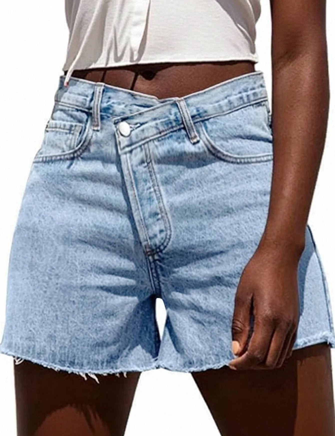 Women’s High Waist Denim Skort