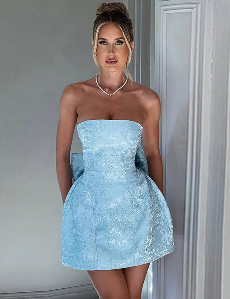 Women’s Mini Dress with Bow Detail