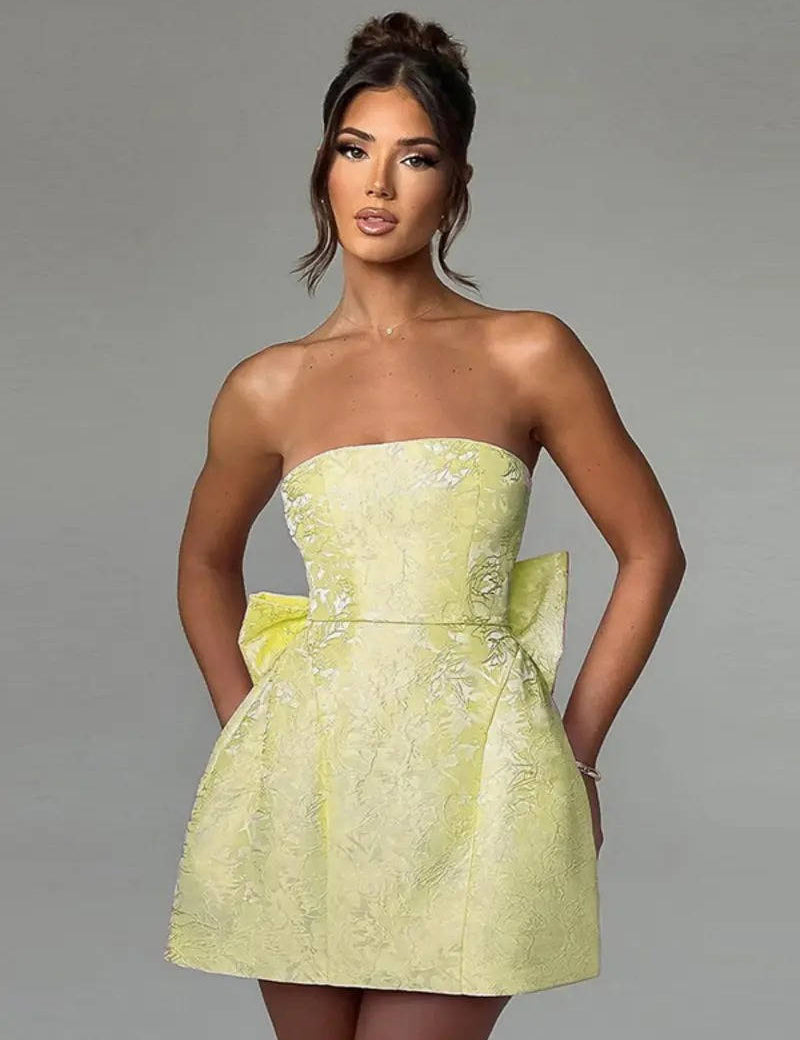 Women’s Mini Dress with Bow Detail