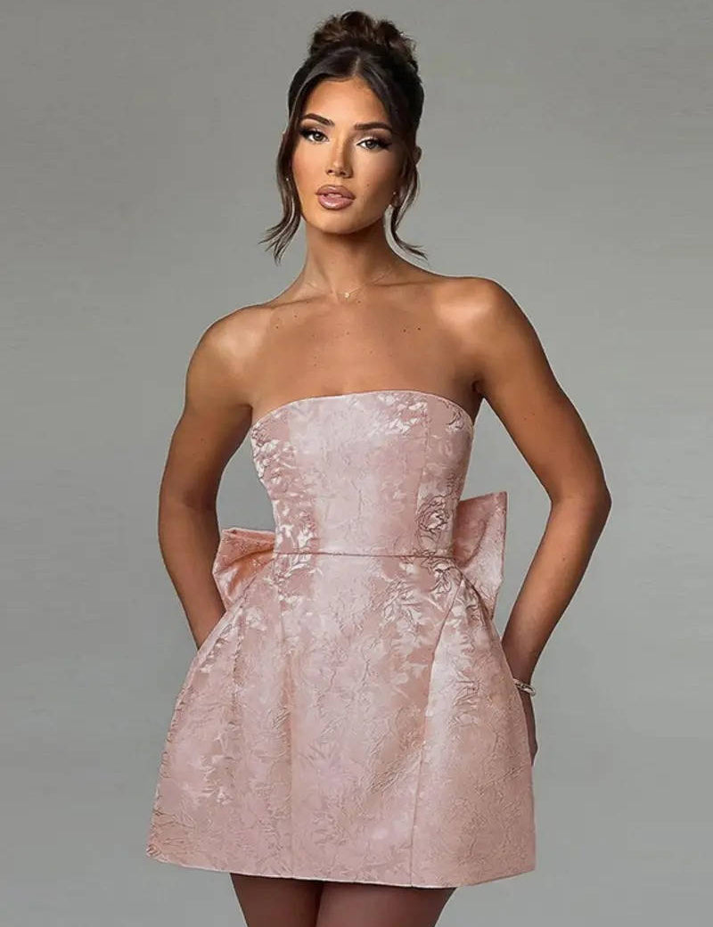Women’s Mini Dress with Bow Detail
