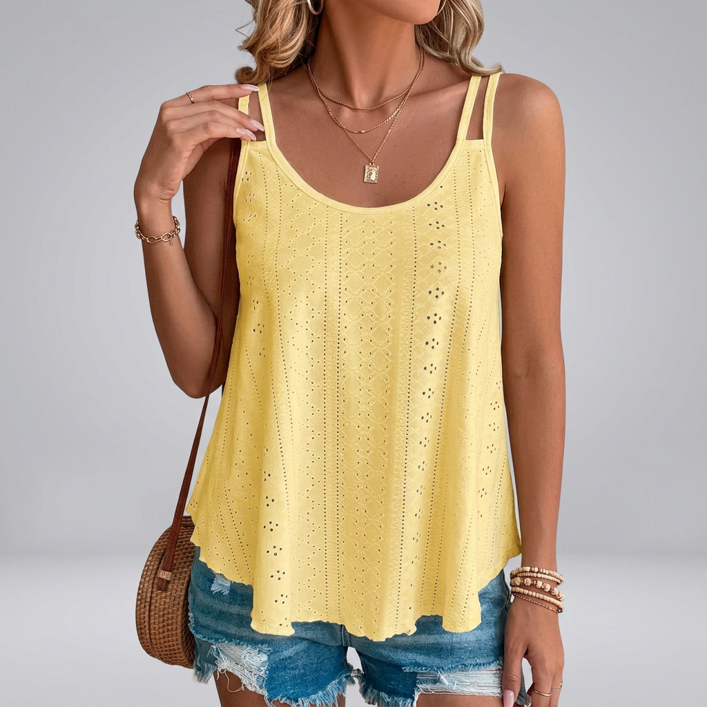 Women’s Sleeveless Round Neck Top