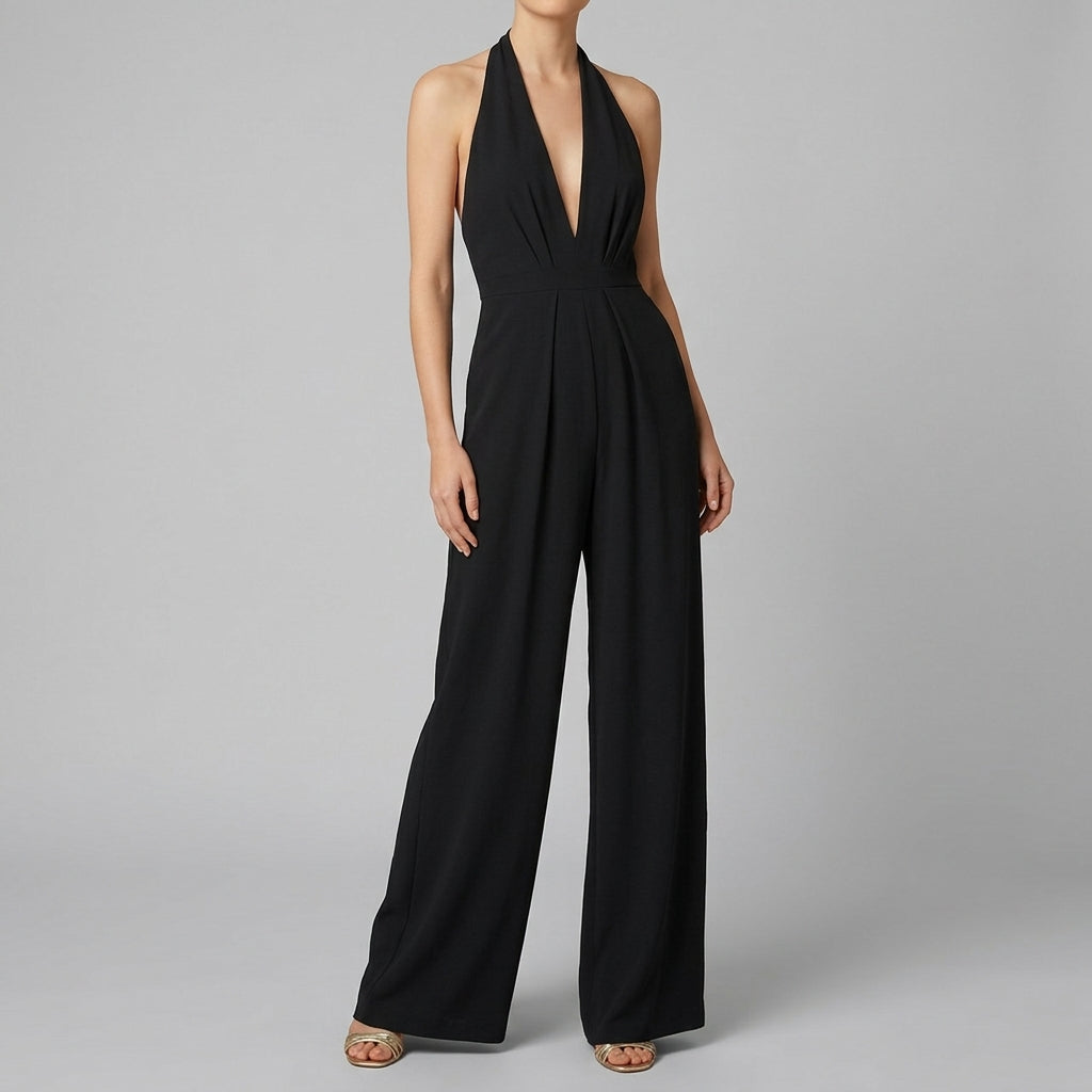 Women’s V-Neck Jumpsuit