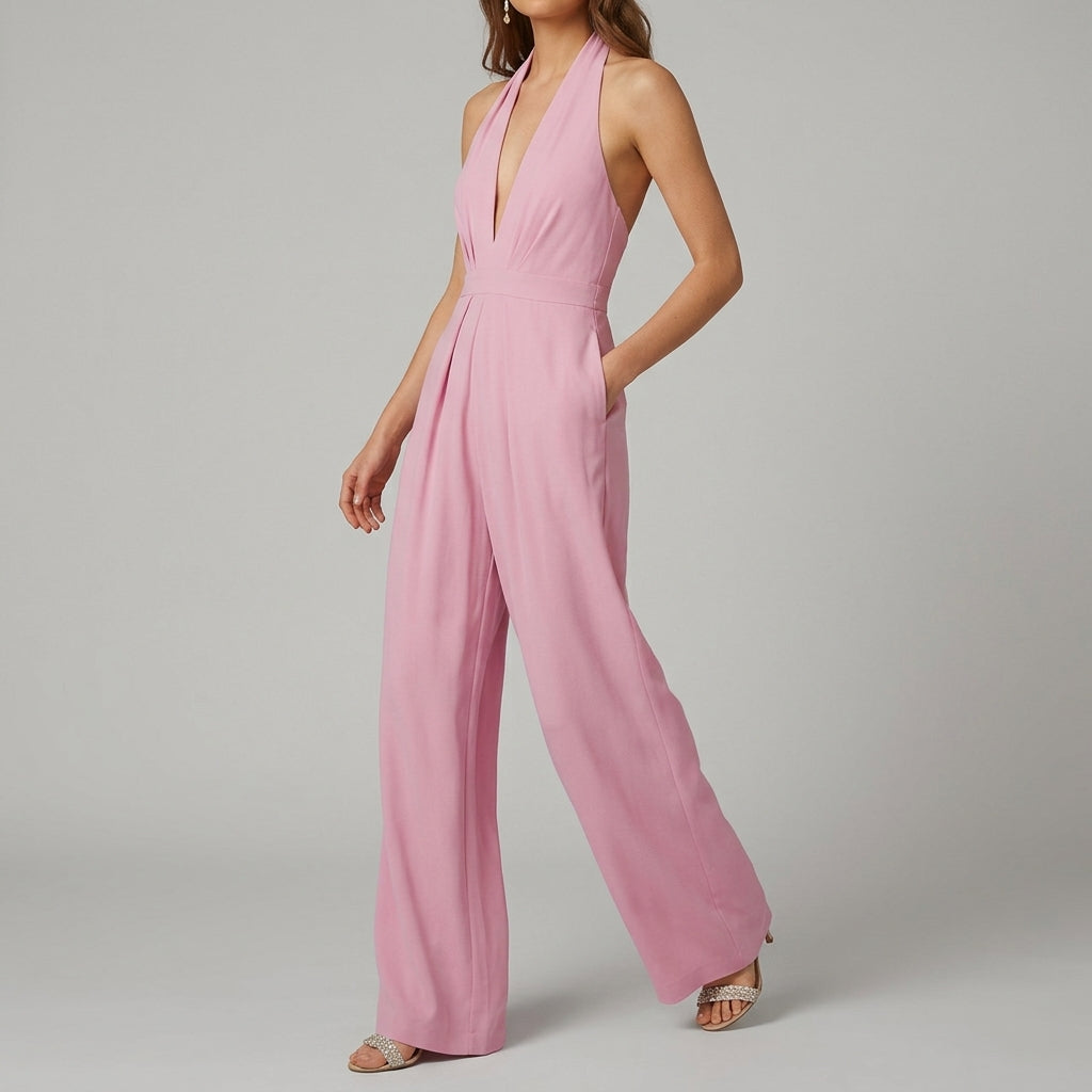 Women’s V-Neck Jumpsuit