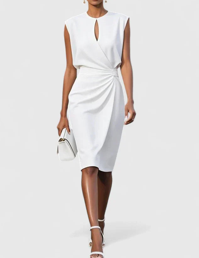Women's Formal Mini Dress Sophisticated Elegant Wrap Flattering Cut Versatile – Lisandrah