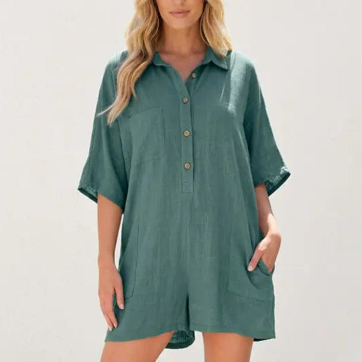 Women’s Collared Romper