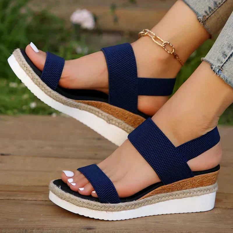 Women's Orthopedic Platform Sandals Lightweight Breathable Sporty Minimalist Casual – Melyora