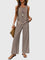 Women's 2-Piece Summer Set Square Neck Tank Top Wide-Leg Floral Pants Vacation Beach Outfit - Victrafia
