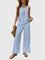 Women's 2-Piece Wide Leg Pants Set Sleeveless Top Summer Vacation Outfit - Victrafia