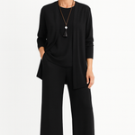 Women's 3-Piece Blazer Set Wide-Leg Pants Vest Office Business Casual Coordinated Outfit - Victrafia