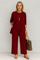 Women's 3-Piece Blazer Set Wide-Leg Pants Vest Office Business Casual Coordinated Outfit - Victrafia