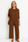 Women's 3-Piece Blazer Set Wide-Leg Pants Vest Office Business Casual Coordinated Outfit - Victrafia
